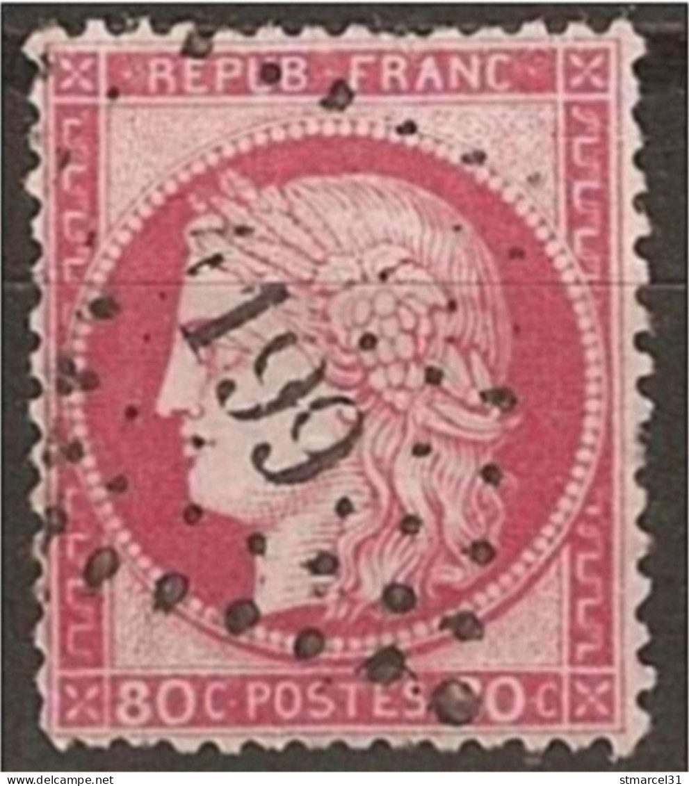 RARE  OBLI PCGC 4199  " VIENNE (37)" Sur N°57bd Vif Fd Ligné Valeur 85€ - 1871-1875 Cérès