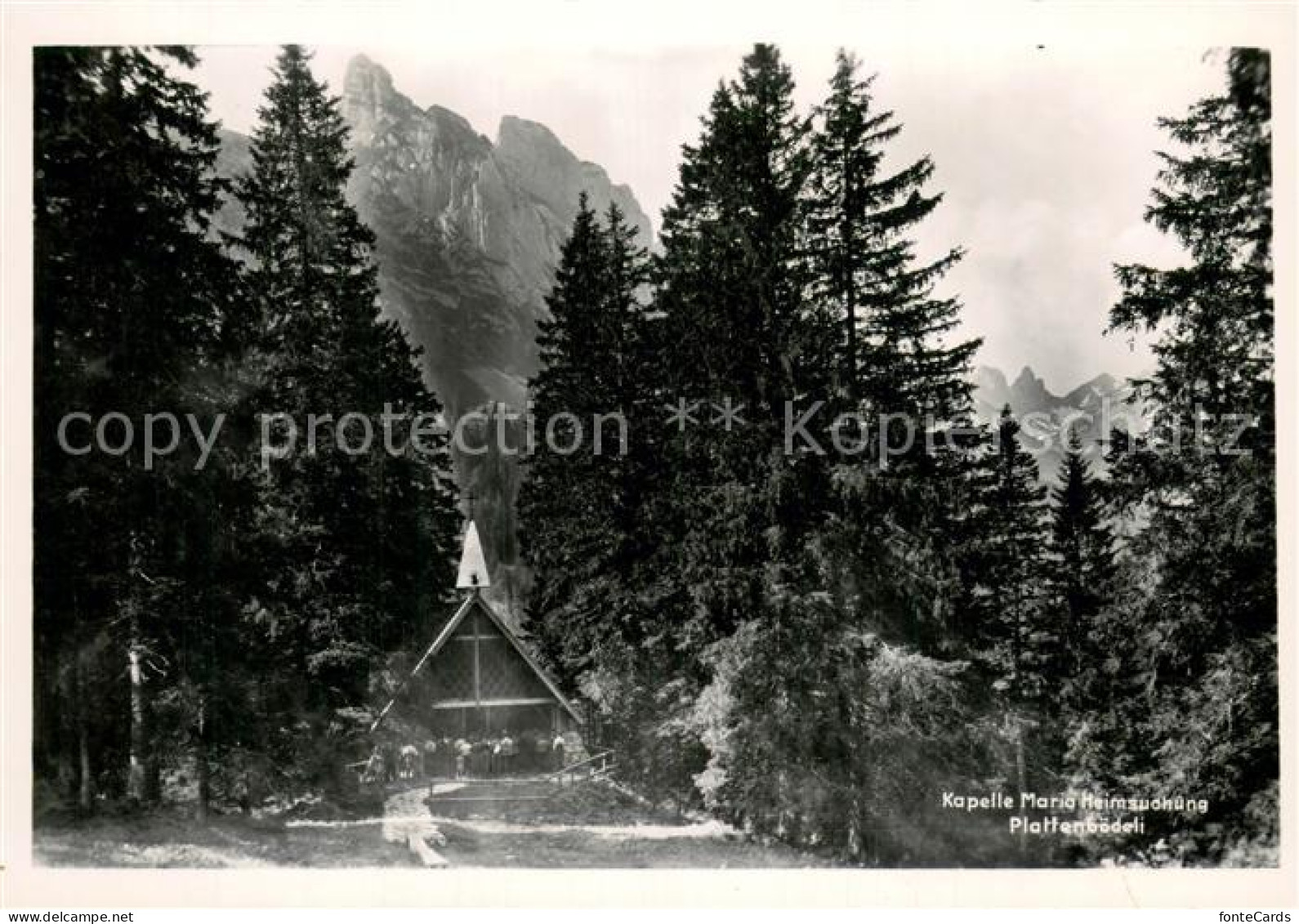 13710182 Plattenboedeli Bruelisau IR Kapelle Maria Heimsuchung Alpen  - Sonstige & Ohne Zuordnung