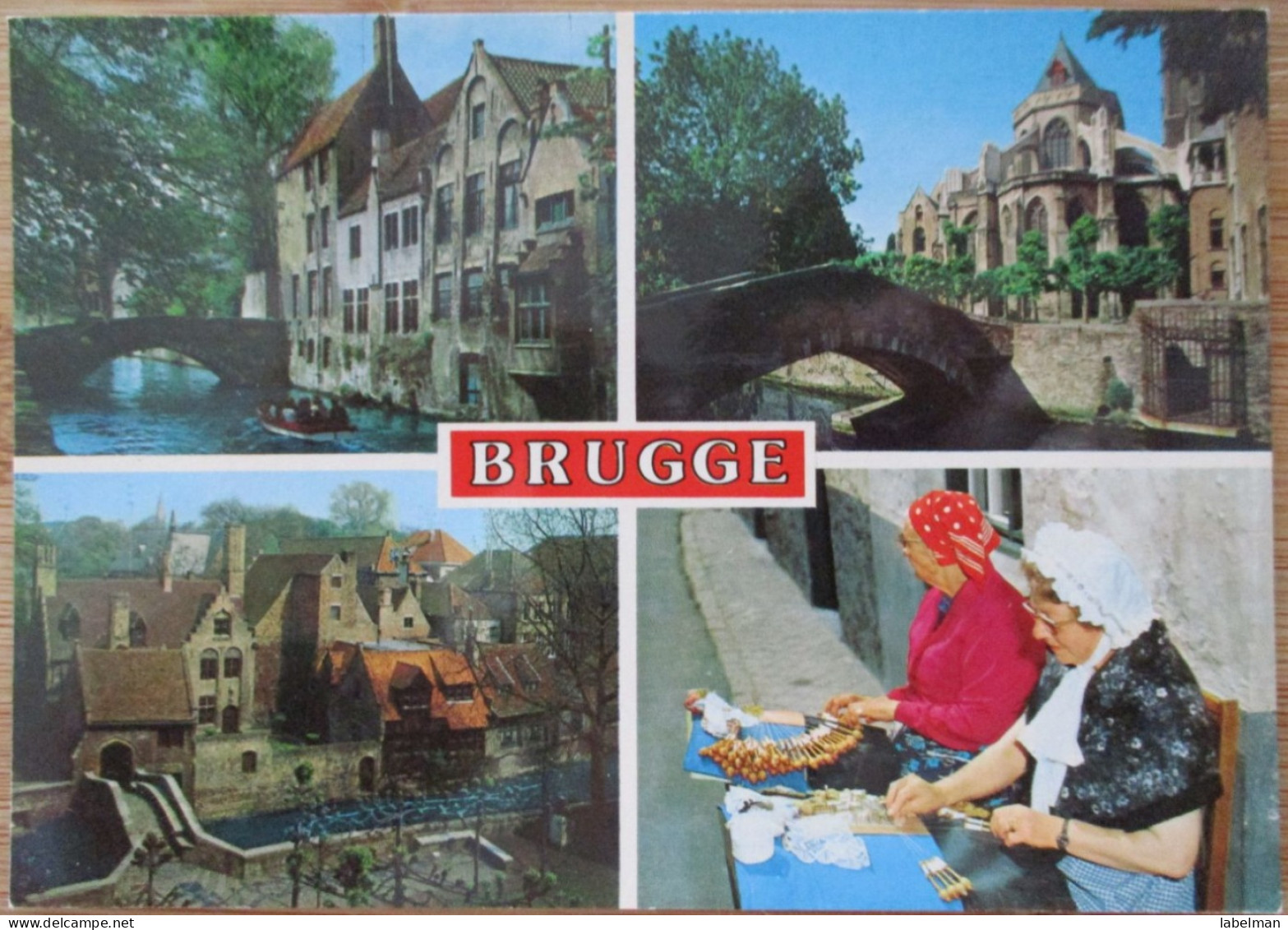 BELGIUM BELGIQUE BRUGGE LACE CENTER CANAL BRIDGE POSTCARD CARTE POSTALE ANSICHTSKARTE CARTOLINA POSTKARTE CARD KARTE - Antwerpen