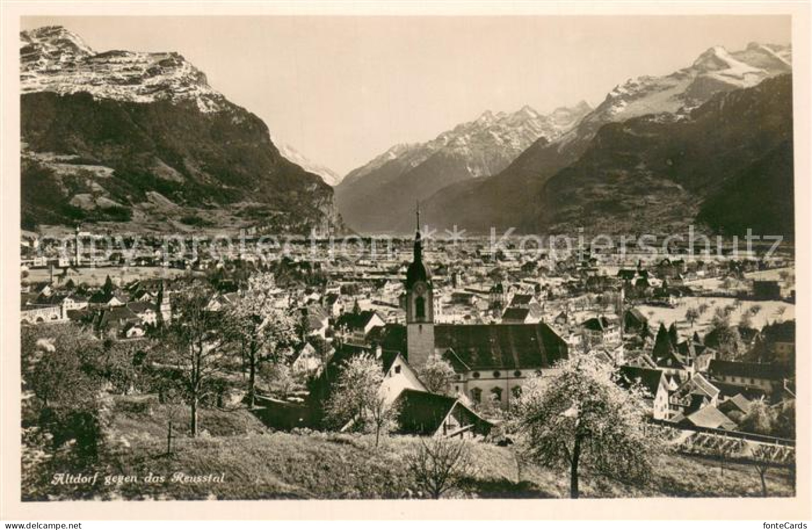 13710158 Altdorf UR Panorama Blick Gegen Reusstal Alpen Altdorf UR - Autres & Non Classés