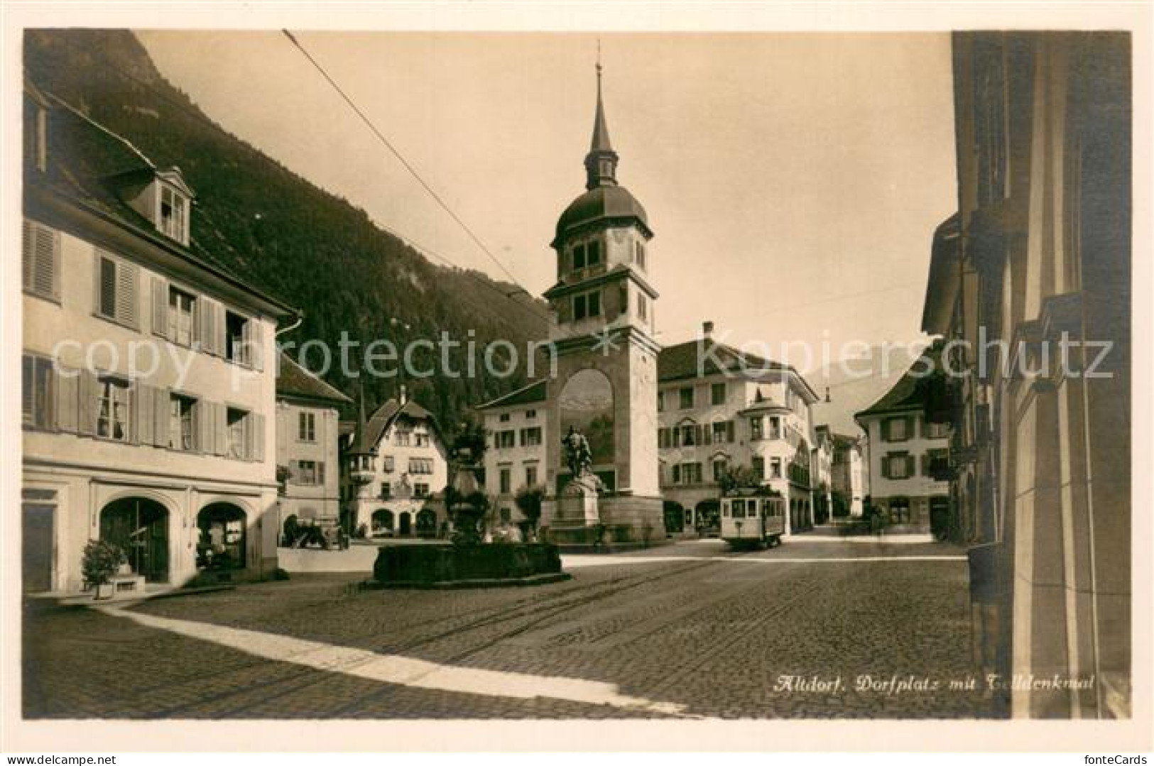 13710152 Altdorf UR Dorfplatz Mit Telldenkmal Altdorf UR - Other & Unclassified