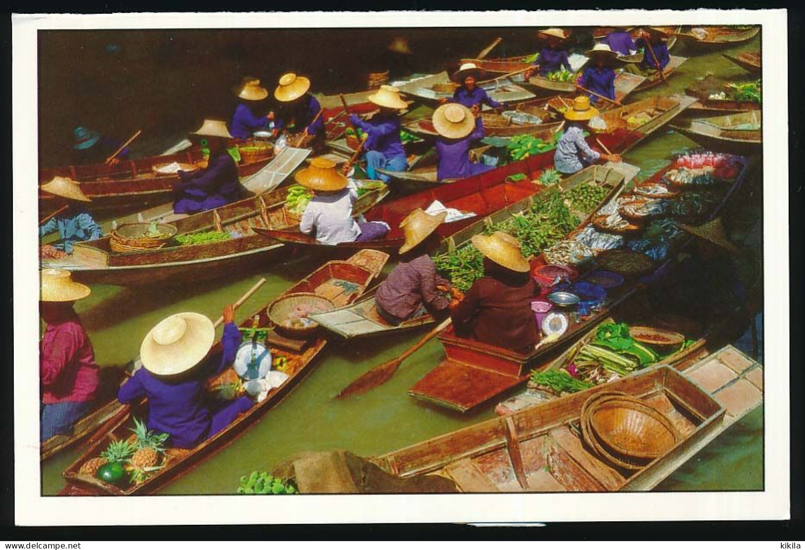 CPSM / CPM 10.5 X 15 Thaïlande (139) Damnernsaduak Floating Market, Rajburi.  Marché Flottant - Thailand