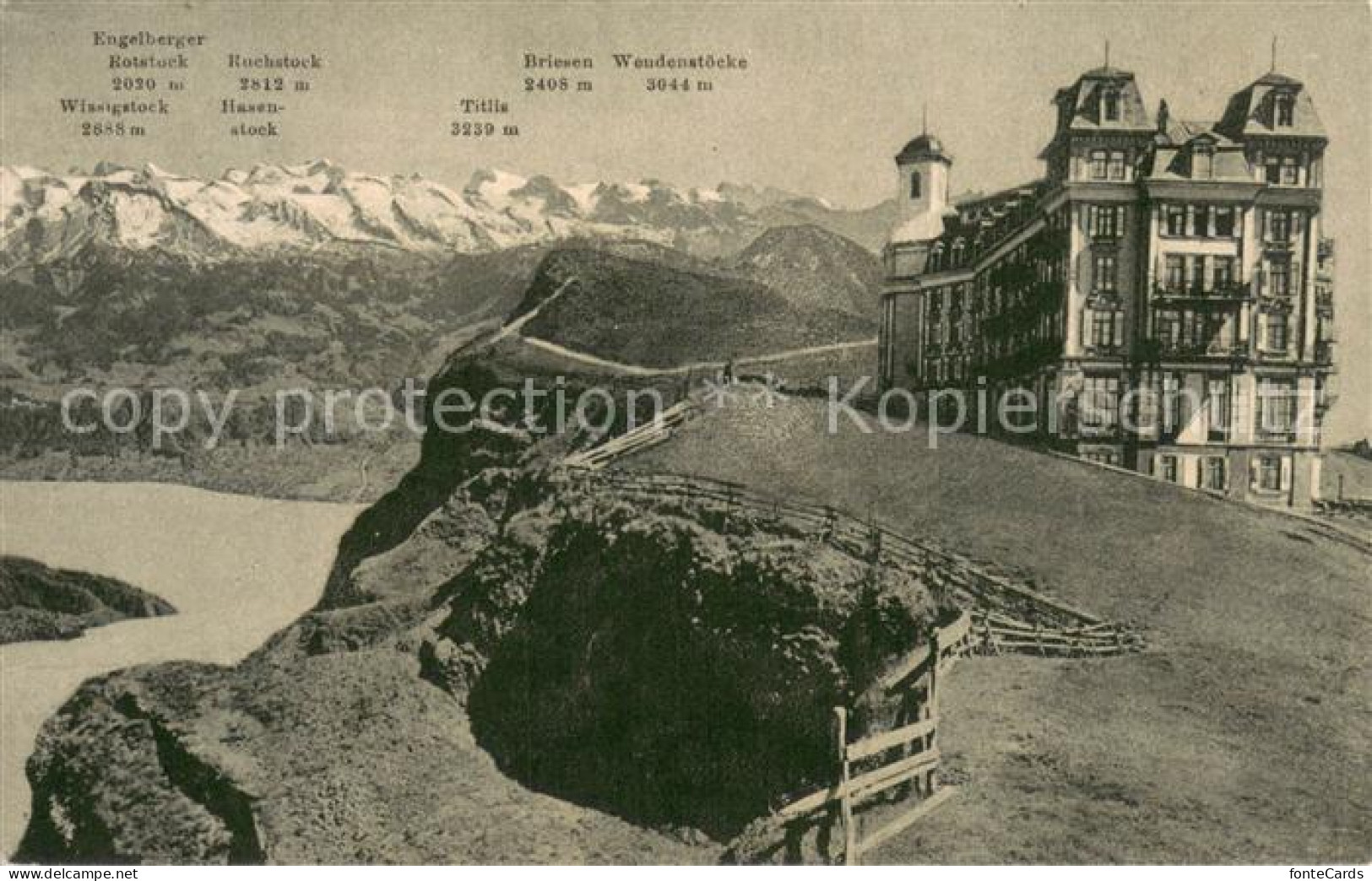 13710132 Rigi Kulm Berghotel Vierwaldstaettersee Alpenpanorama Unterwaldner Alpe - Autres & Non Classés