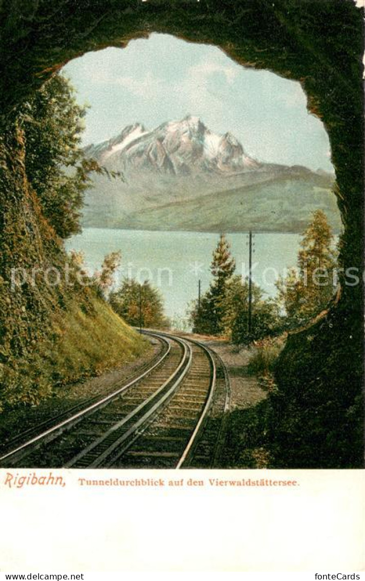 13710113 Vitznau Witznau Vierwaldstaettersee LU Rigibahn Tunneldurchblick Auf De - Sonstige & Ohne Zuordnung