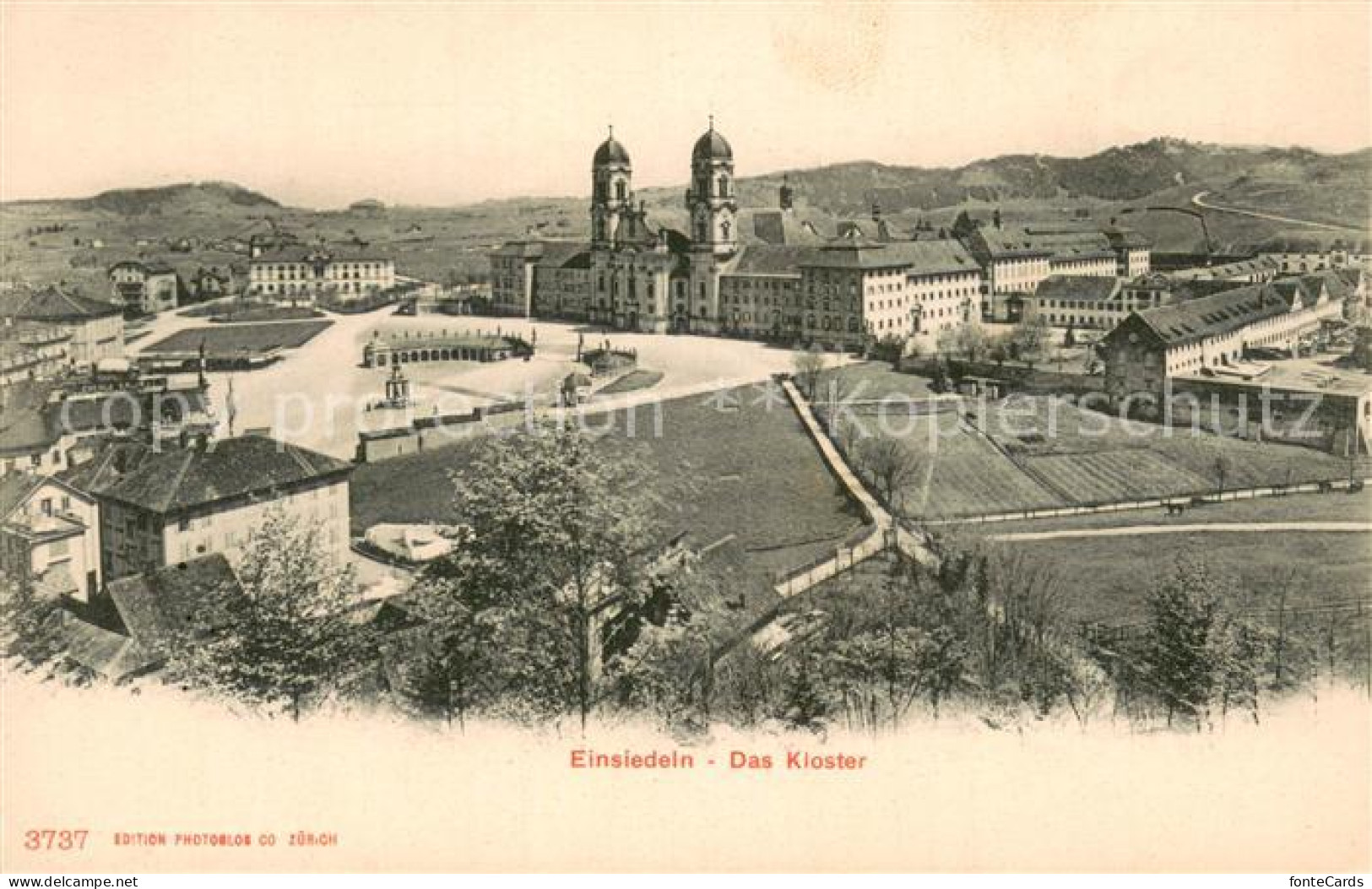 13710098 Einsiedeln SZ Klosterplatz Und Kloster Einsiedeln SZ - Sonstige & Ohne Zuordnung