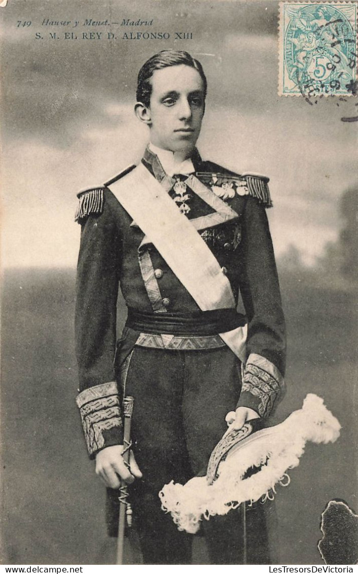 FAMILLES ROYALES  - S.M. El Rey D. Alfonso XIII - Hauser Y Menet Madrid - Carte Postale Ancienne - Case Reali