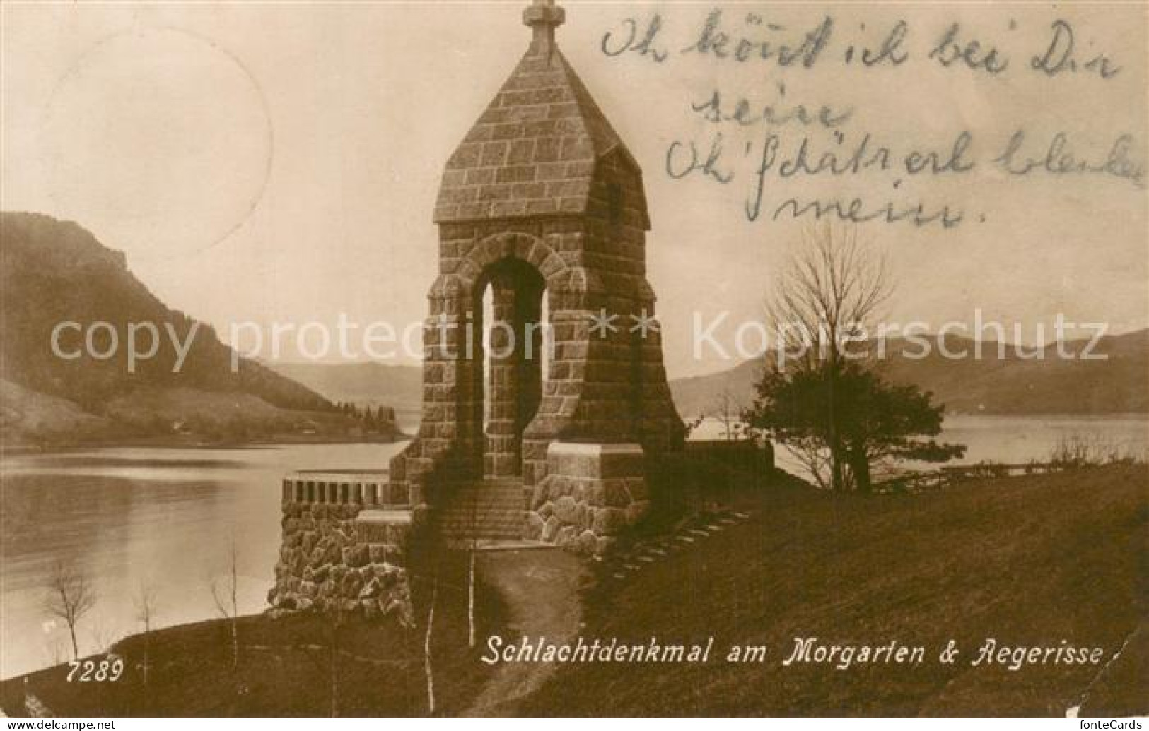 13710074 Morgarten ZG Schlachtdenkmal Am Aegerisee  - Other & Unclassified