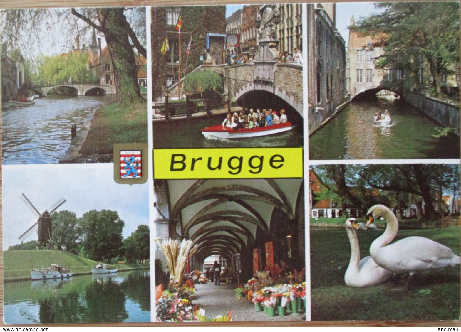 BELGIUM BELGIQUE BRUGGE WIND MILL CANAL BRIDGE POSTCARD CARTE POSTALE ANSICHTSKARTE CARTOLINA POSTKARTE CARD KARTE - Antwerpen