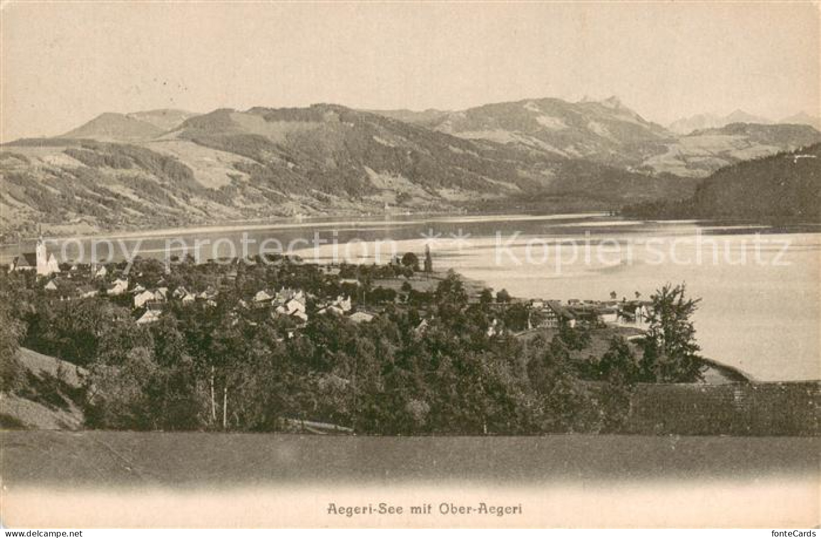 13710072 Ober-Aegeri Oberaegeri ZG Panorama Aegerisee  - Sonstige & Ohne Zuordnung