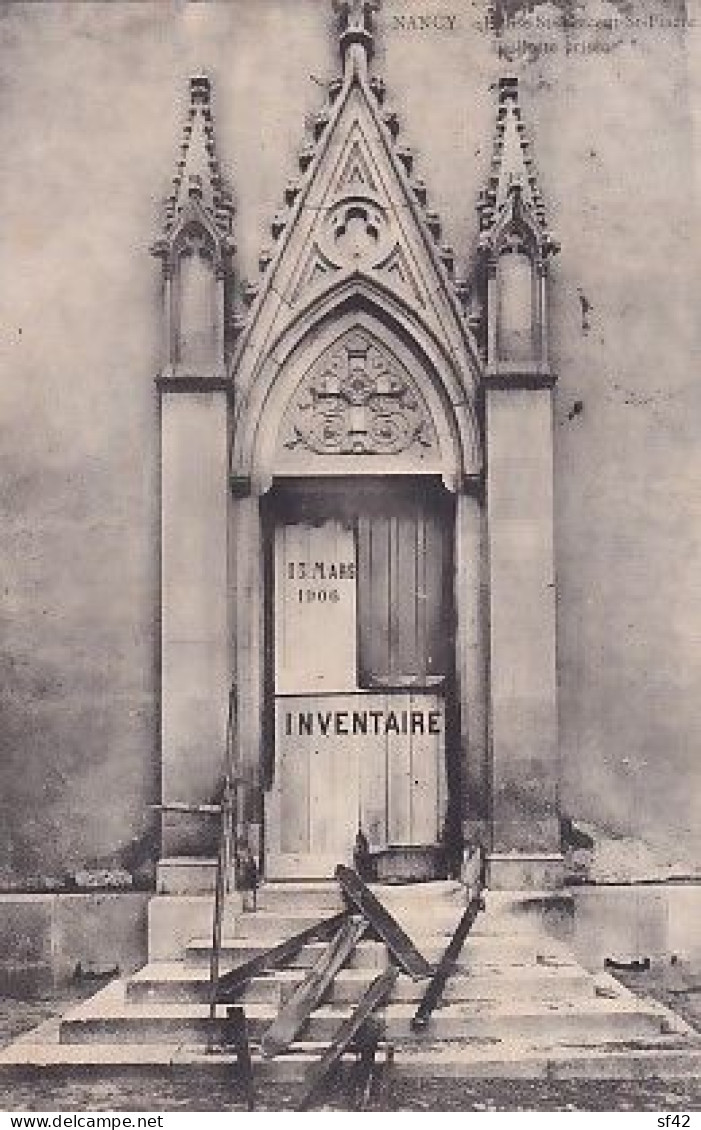 ANGERS    EGLISE ST VINCENT ST FIACRE     LA PORTE BRISEE      INVENTAIRE 1906 - Nancy