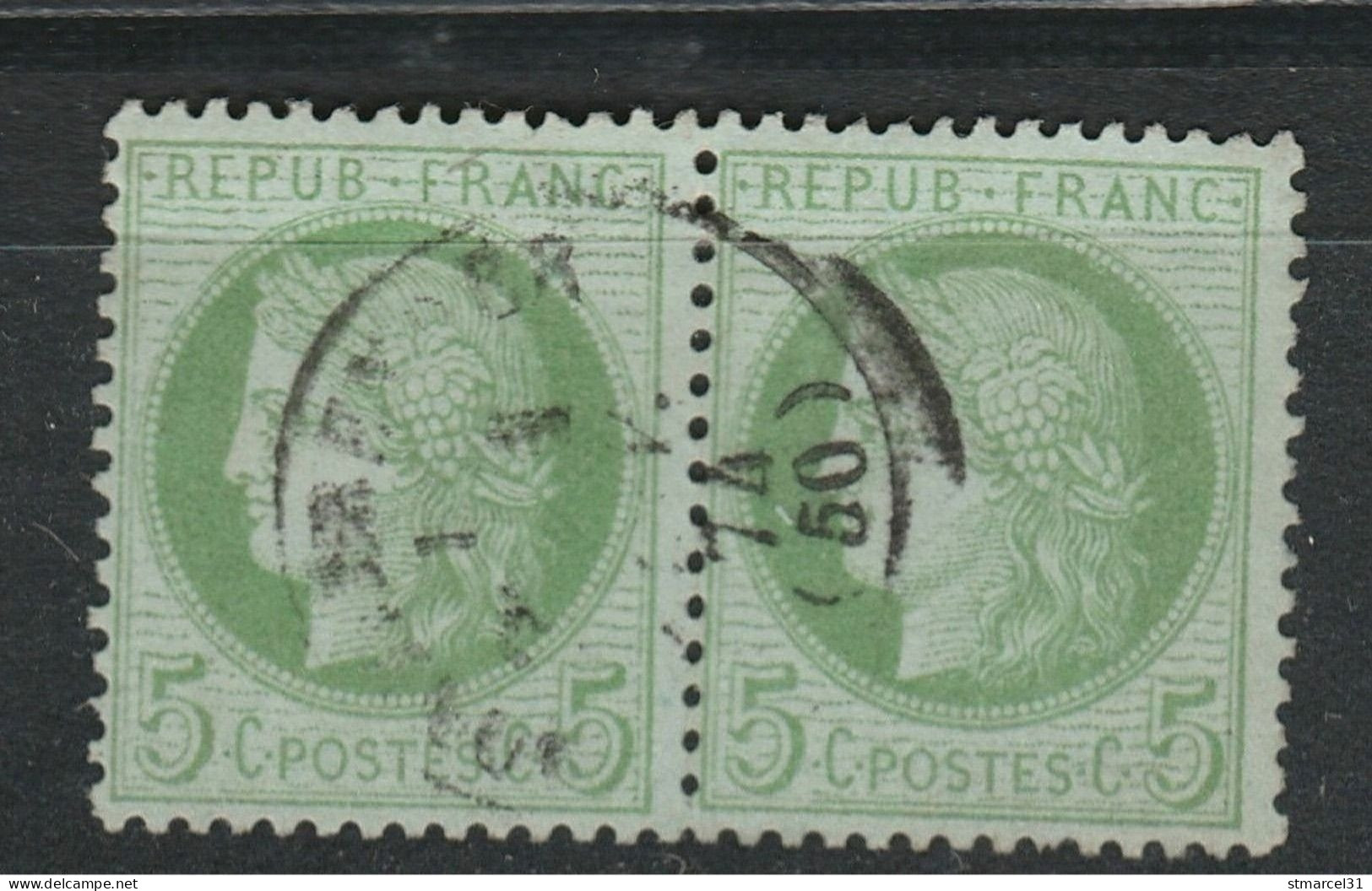 TIMBRE HORS COTE LUXE N'avoir Plus Qu'elle PAIRE N°53 Prix D'amateur - 1871-1875 Ceres