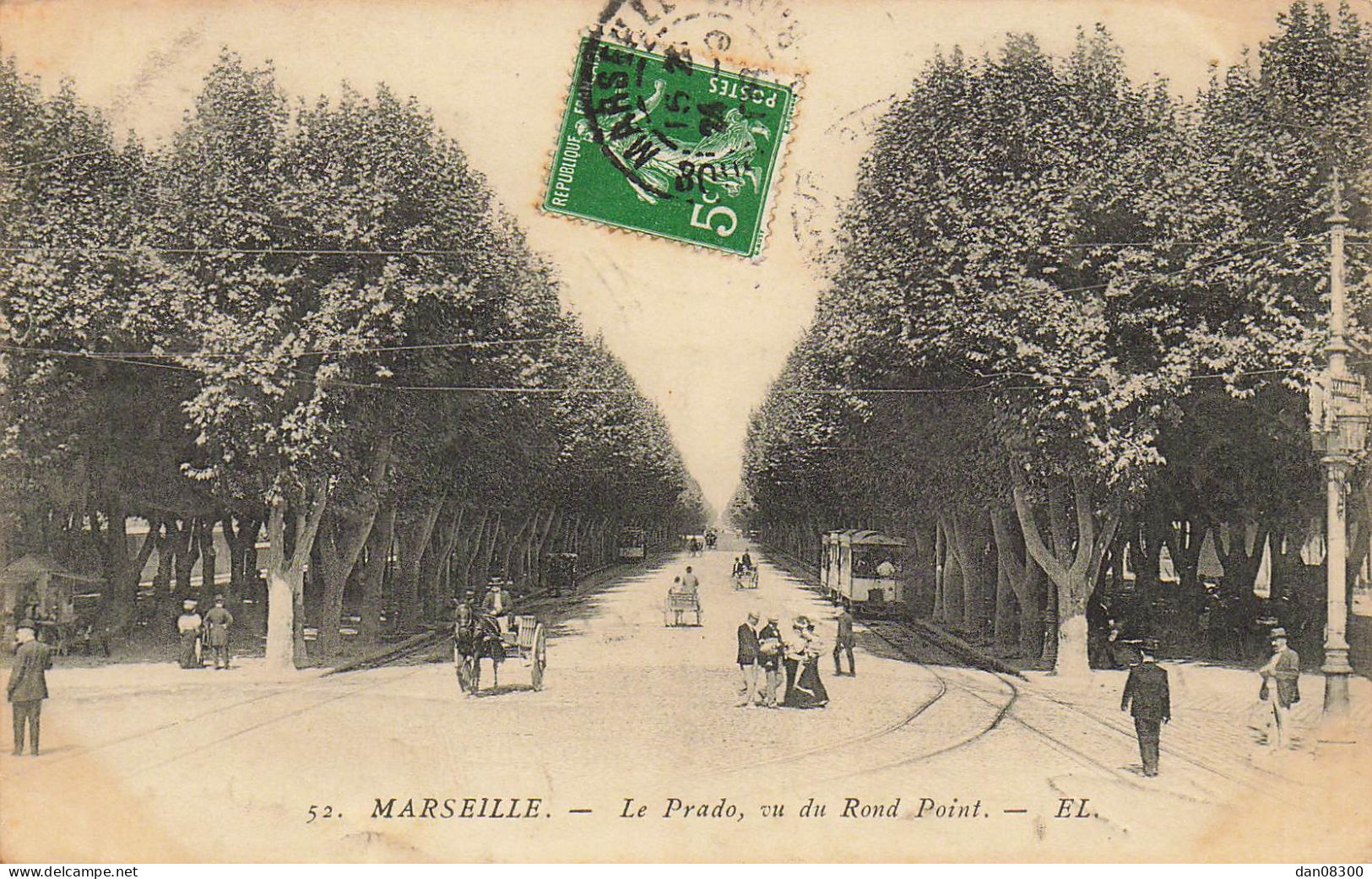 13 MARSEILLE LE PRADO VU DU ROND POINT - Canebière, Stadtzentrum