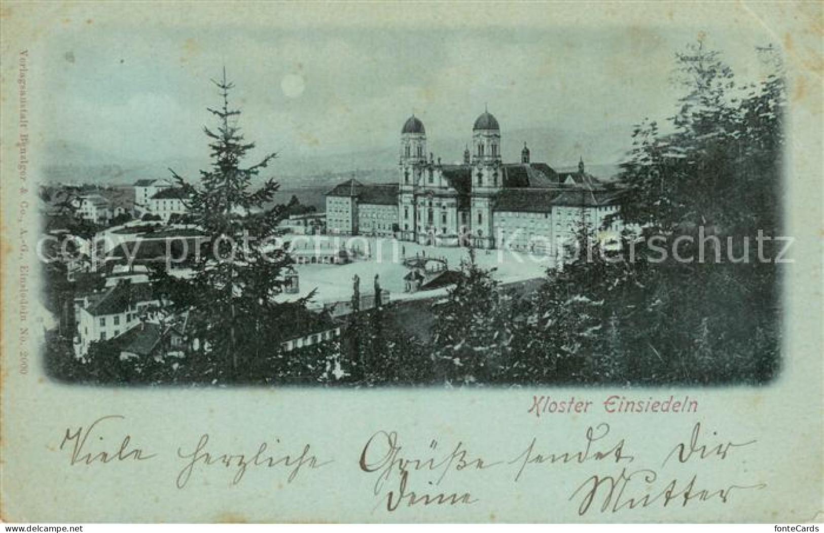 13709912 Einsiedeln SZ Kloster Im Mondschein Einsiedeln SZ - Other & Unclassified