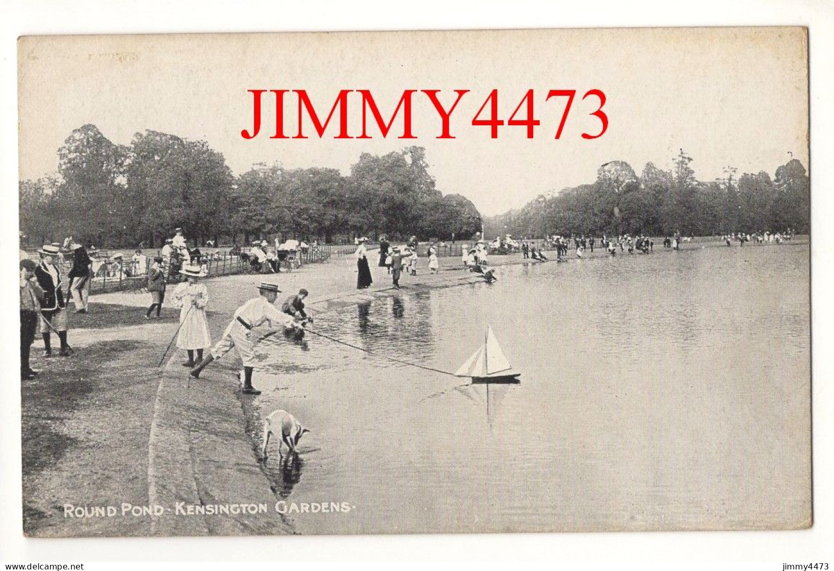 London - Round Pond Kensington Gardens ( Parc Bien Animé ) Edit. W. Straker London - Trafalgar Square