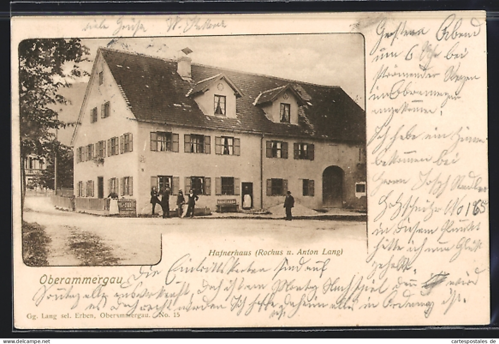AK Oberammergau, Hotel Hafnerhaus Rochus Und Anton Lang  - Oberammergau