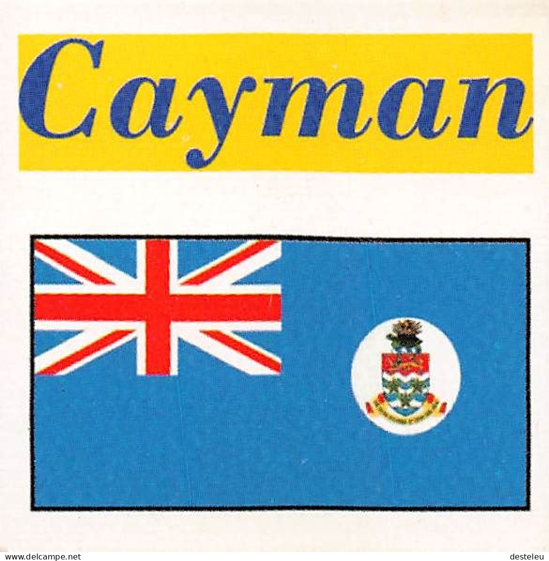 Flag Chromo -  Cayman Islands - 5 X 5 Cm - Altri & Non Classificati