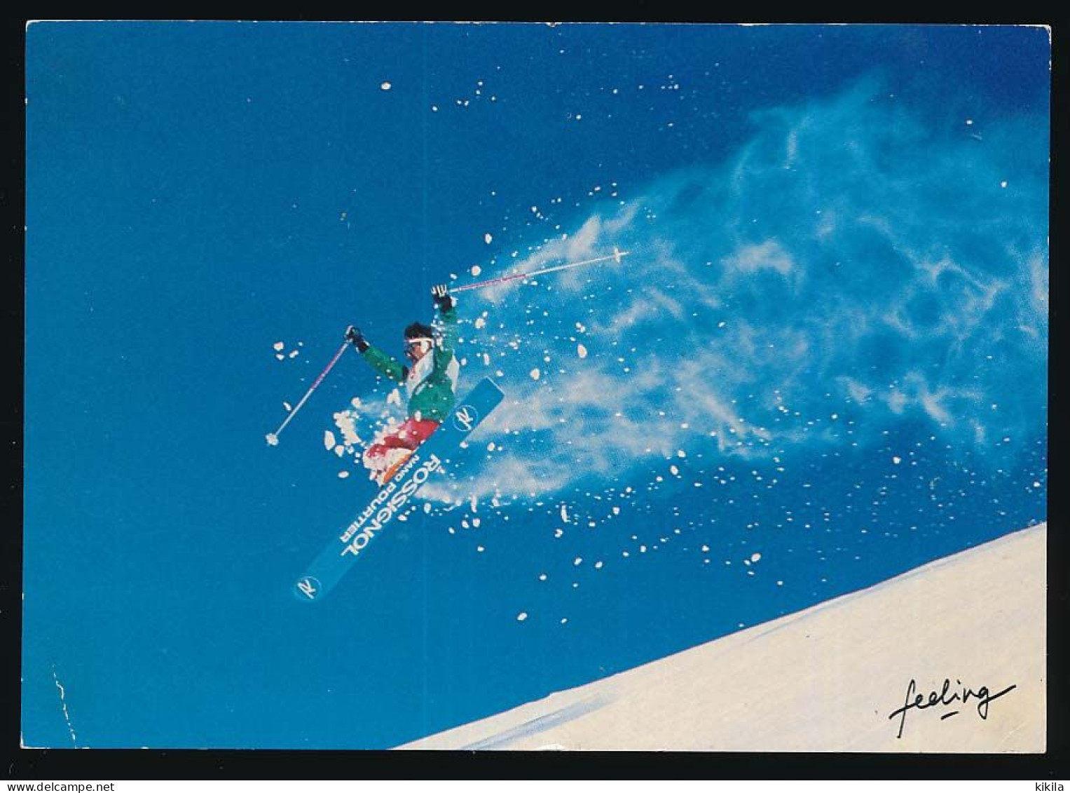 Carton 10.5 X 15  Sport SKI (24) "Chutes Libres / 5" Monoski Nano Pourtier Poudreuse Photographe Sylvie Chappaz Feeling - Winter Sports