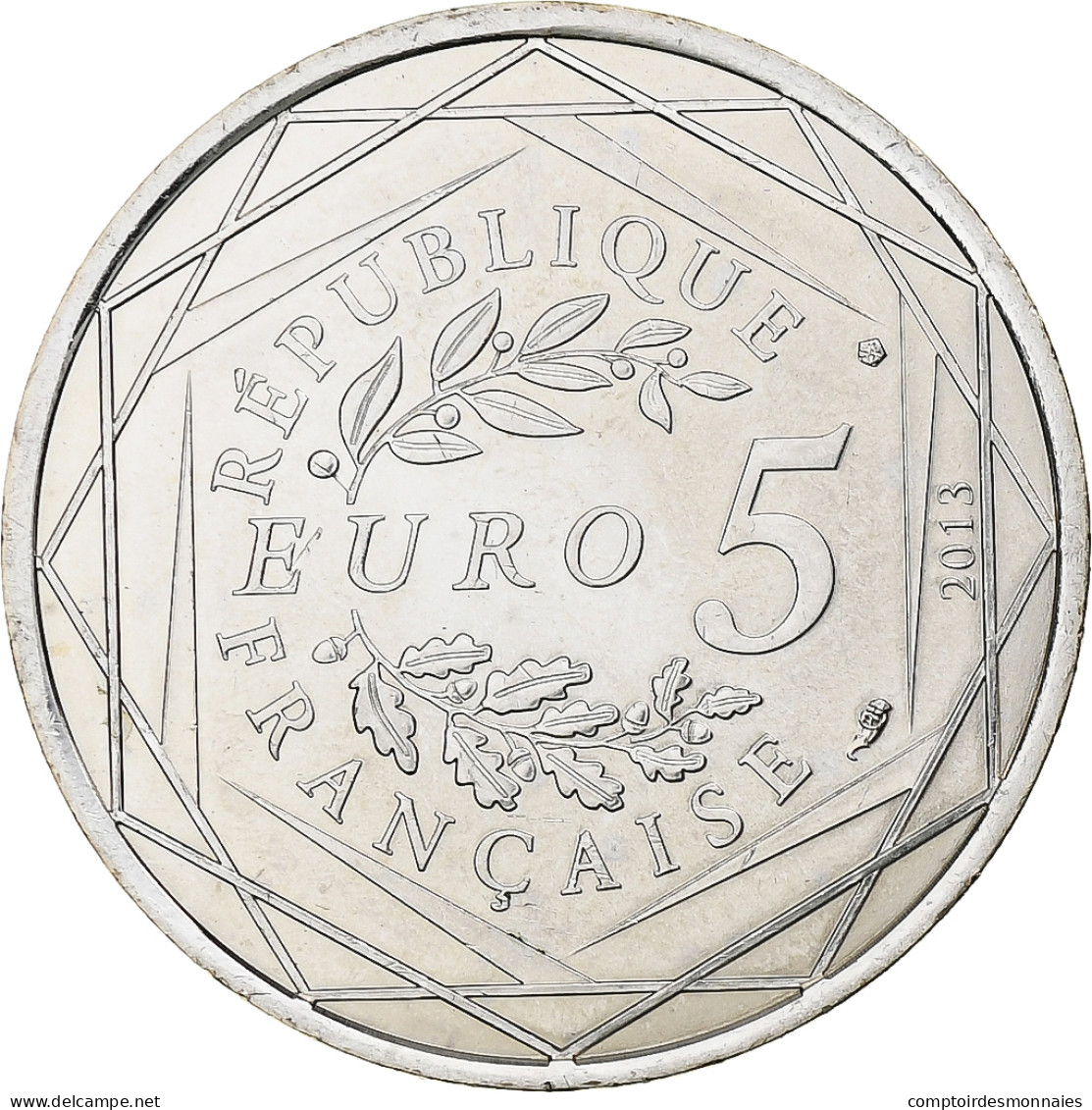 France, 5 Euro, Fraternité, 2013, Monnaie De Paris, Argent, SPL - Frankrijk