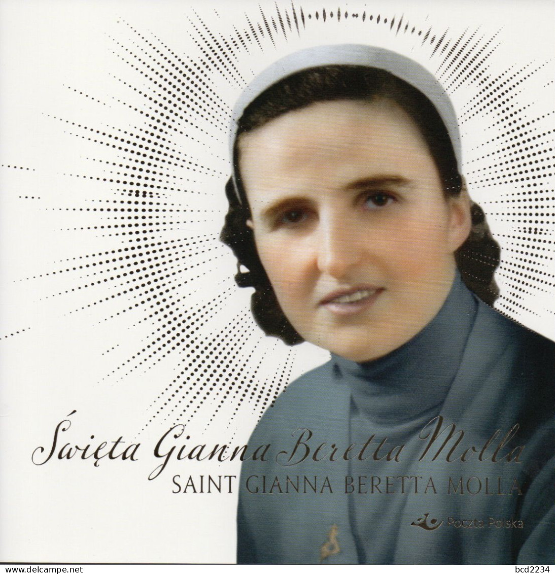 POLAND 2022 POLISH POST OFFICE SPECIAL LIMITED EDITION FOLDER: SAINT GIANNA BERETTA MOLLA ITALY MAGENTA DOCTOR MEDICINE - Sin Clasificación