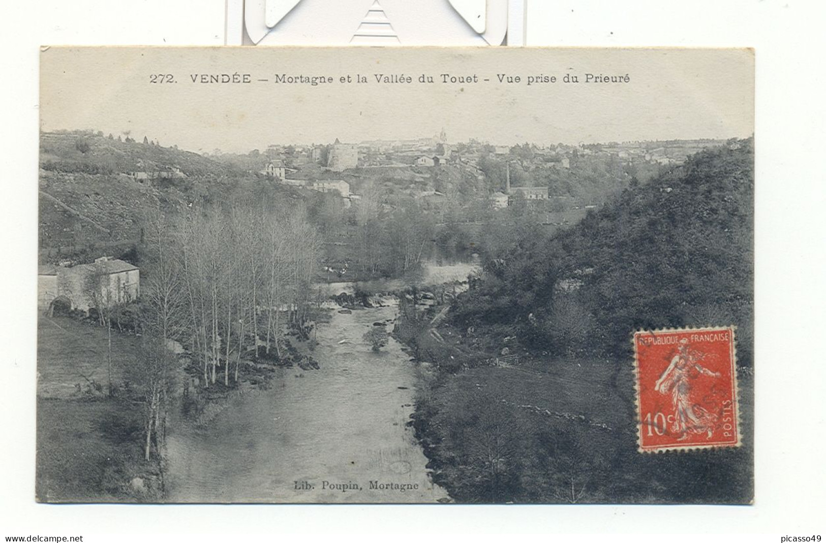 Vendée , Mortagne , La Vallée Du Thouet , Vue Prise Du Prieuré - Mortagne Sur Sevre