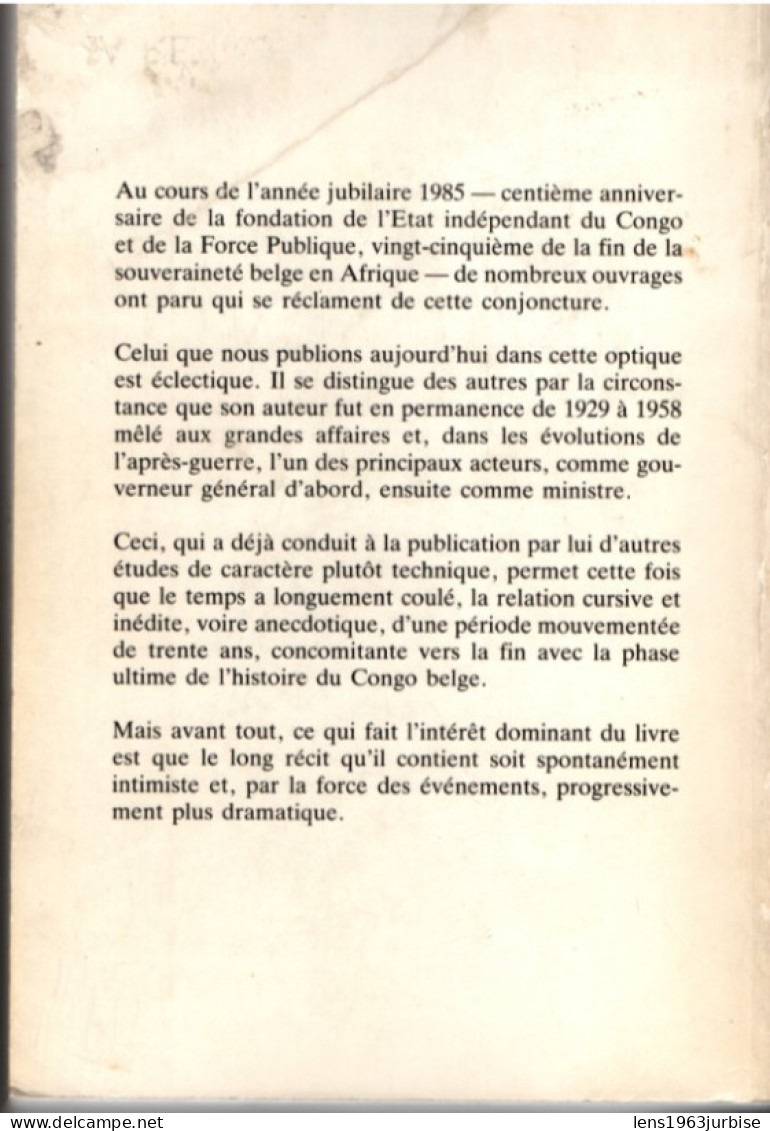 Pétillon , Récit , Congo 1929 - 1958 , La Renaissance Du Livre , ( 1985 ) 619 Pages ,trace D'usage - Geschichte