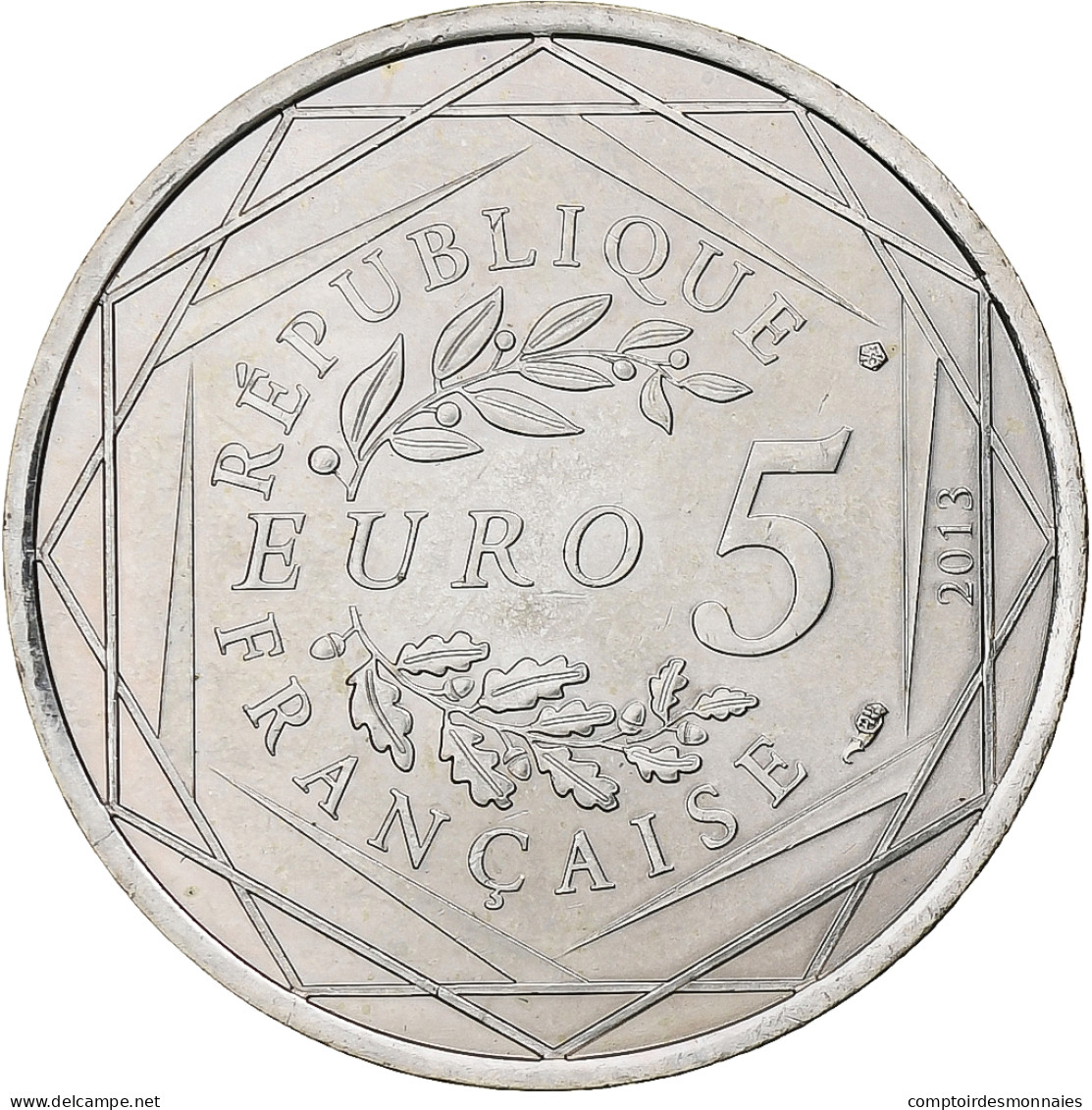 France, 5 Euro, Egalité, 2013, Monnaie De Paris, Argent, SPL - France