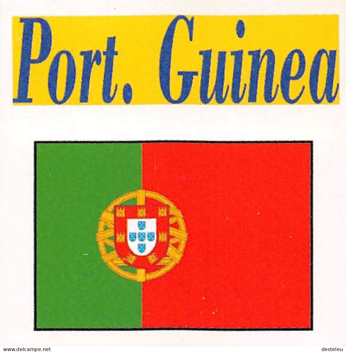 Flag Chromo -  Port. Guinea - 5 X 5 Cm - Altri & Non Classificati
