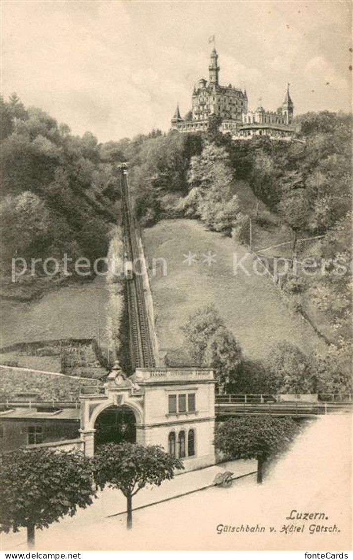 13709414 Luzern  LU Guetschbahn Und Hotel Guetsch  - Sonstige & Ohne Zuordnung