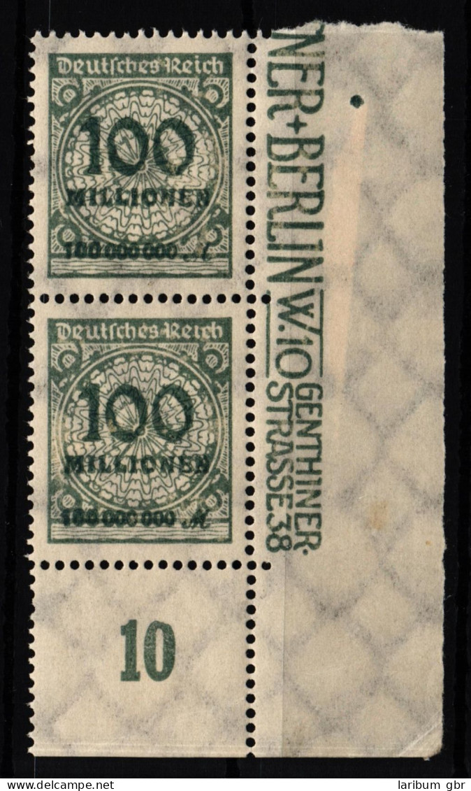 Deutsches Reich 322 Postfrisch Eckrandpaar #HA818 - Andere & Zonder Classificatie