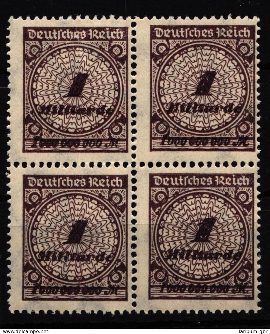 Deutsches Reich 325 Postfrisch 4er Block, Feldmerkmal Pe6 #HA846 - Andere & Zonder Classificatie