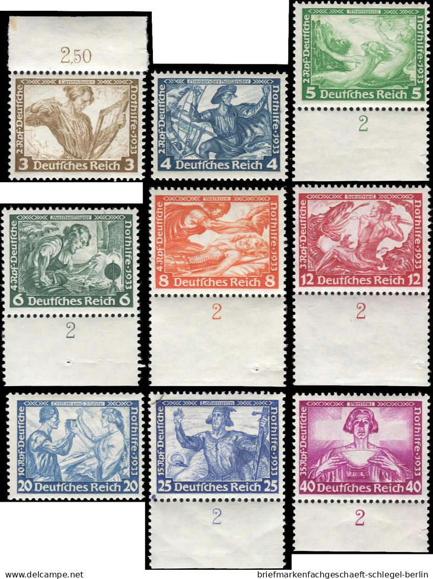 Deutsches Reich, 1933, 499-507, Postfrisch - Andere & Zonder Classificatie