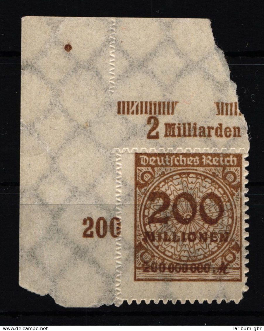 Deutsches Reich 323BP OR Postfrisch Platte A Vom Eckrand #HA880 - Altri & Non Classificati