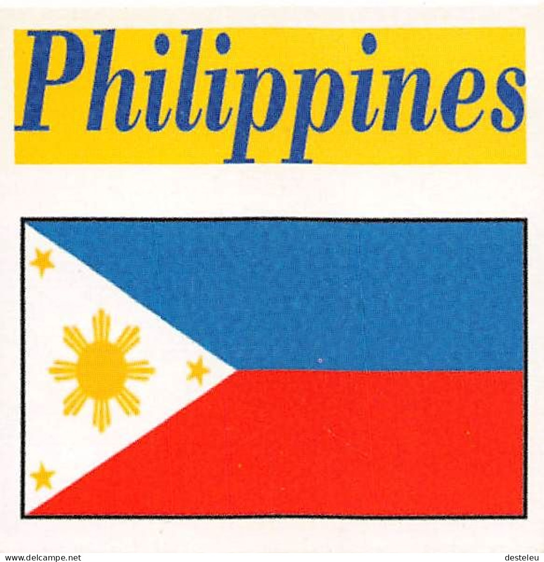 Flag Chromo -  Philippines - 5 X 5 Cm - Otros & Sin Clasificación