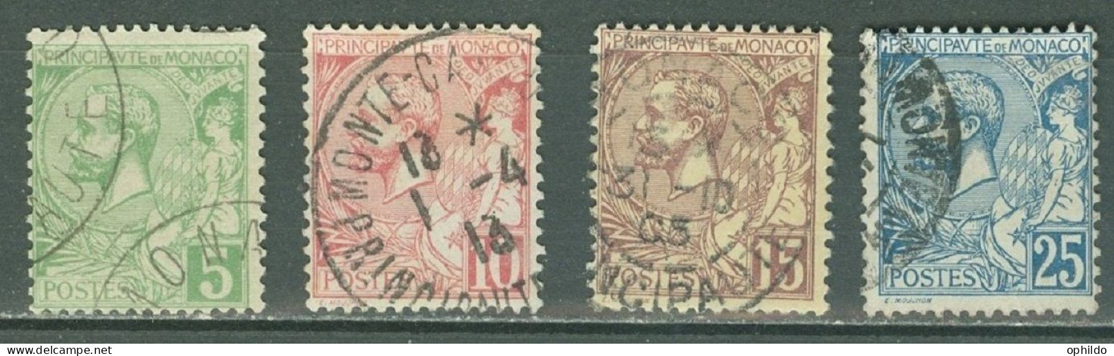 Monaco   22/25   Ob  TB    - Used Stamps