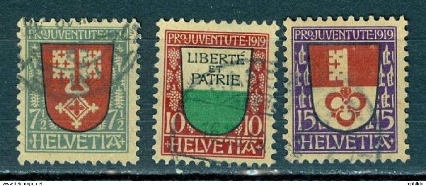 Suisse 173/175 Ob TB Cote 35 Euro - Used Stamps