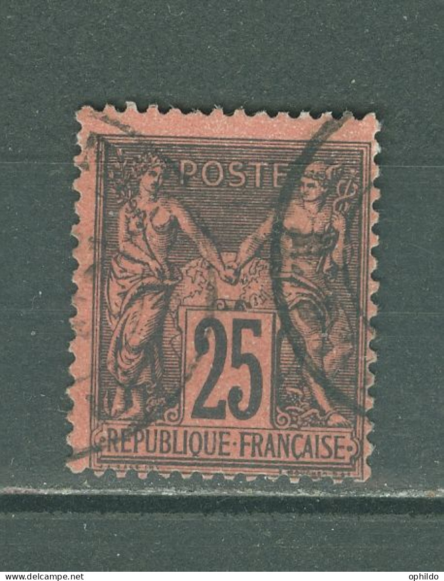 France    91  Ob   TB    - 1876-1898 Sage (Tipo II)