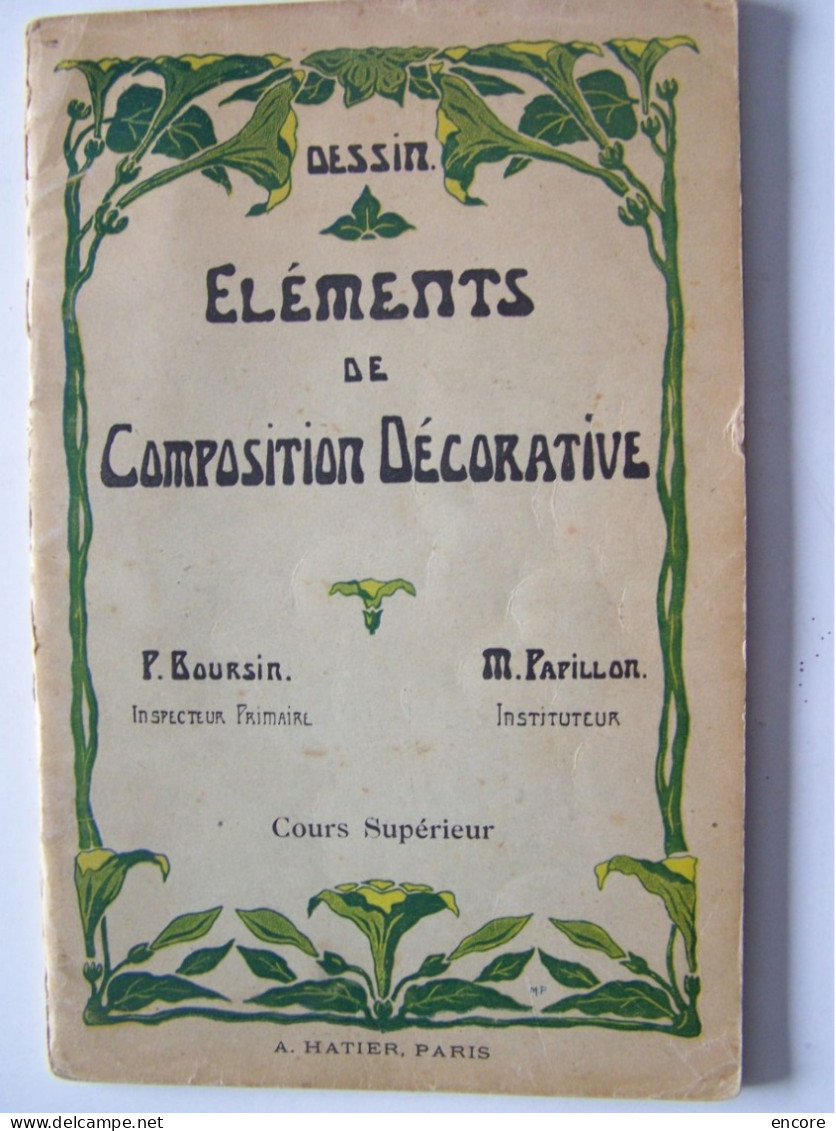 LE DESSIN. "ELEMENTS DE COMPOSITION DECORATIVE".    100_3765 & 100_3766 - Art