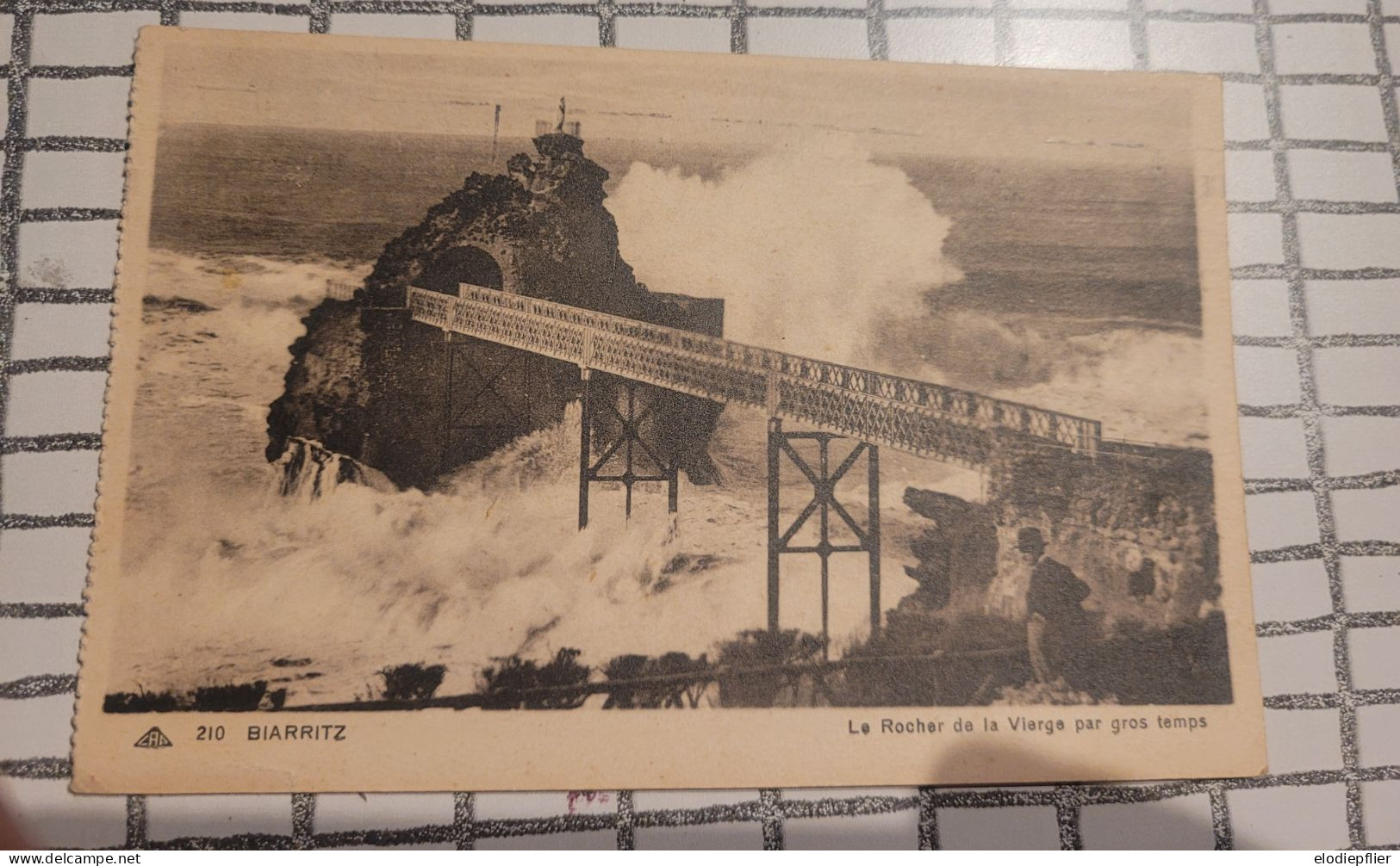 Le Rocher De La Vierge Par Gros Temps. Biarritz - Biarritz