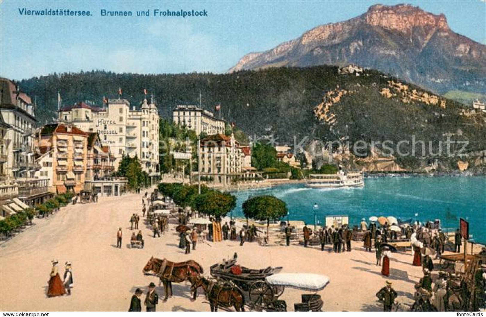 13709102 Brunnen SZ Uferstrasse Am Vierwaldstaettersee Und Frohnalpstock Brunnen - Autres & Non Classés