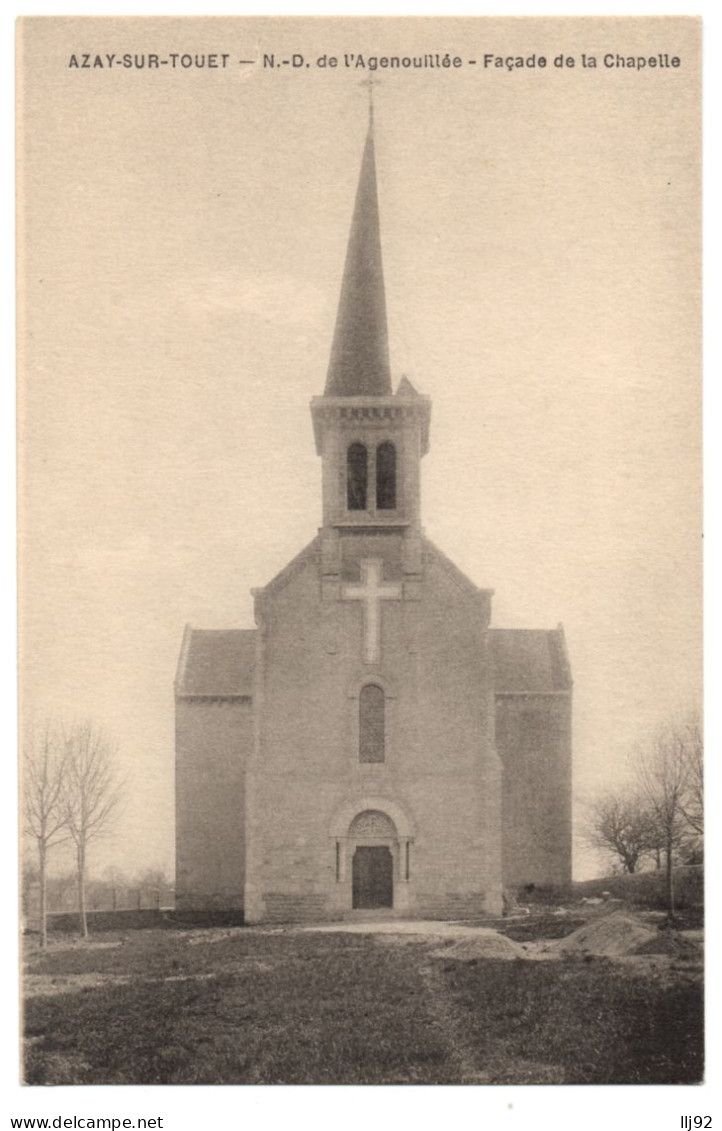 CPA 79 - AZAY SUR TOUET (Deux-Sèvres) - N.-D. De L'Agenouillée. Façade De La Chapelle - Other & Unclassified