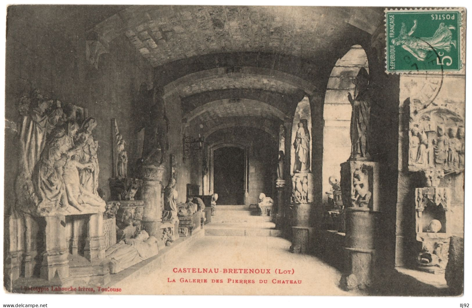 CPA 46 - CASTELNAU BRETENOUX (Lot) - La Galerie Des Pierres Du Château - Ed. Labouche - Bretenoux