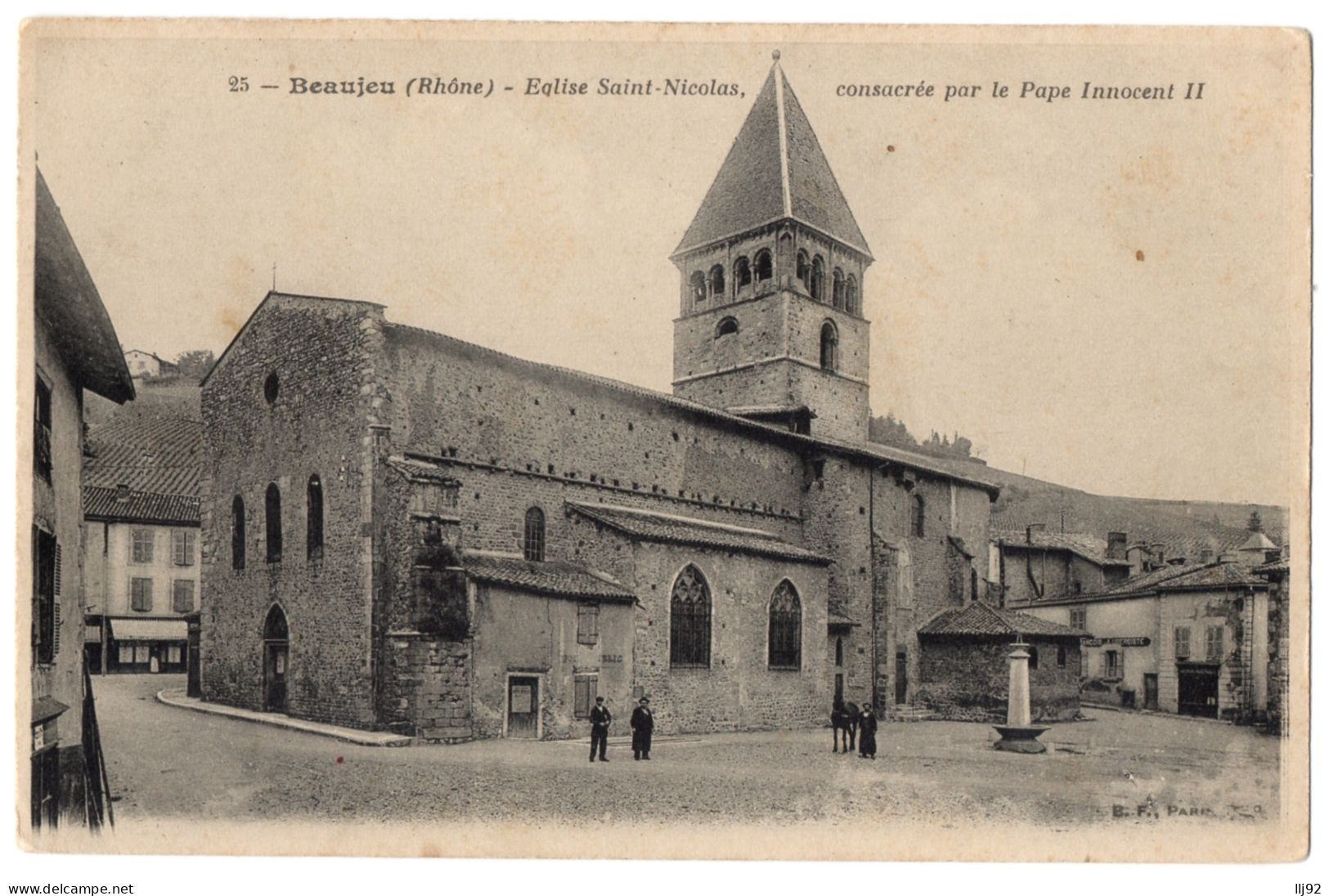 CPA 69 - BEAUJEU (Rhône) -25. Eglise Saint-Nicolas, Consacrée Par Le Pape Innocent II - B.F. - Beaujeu