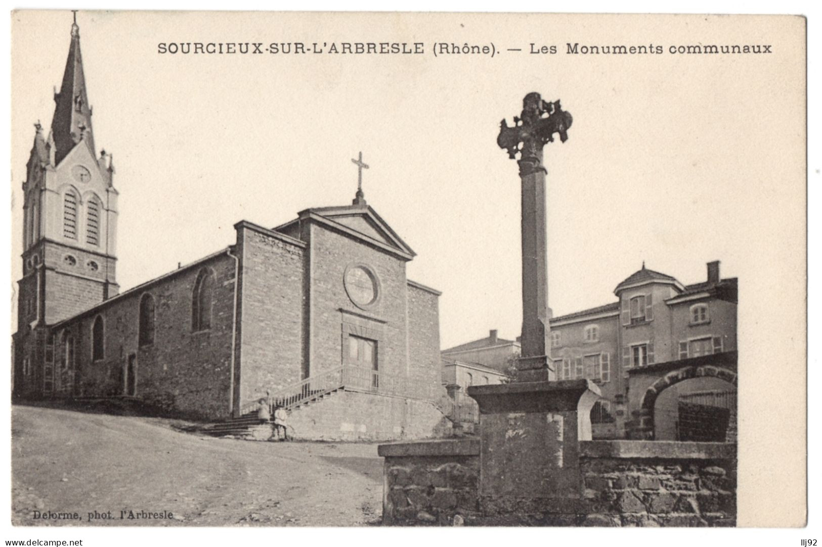 CPA 69 - SOURCIEUX SUR L'ARBRESLE (Rhône) - Les Monuments Communaux - Autres & Non Classés