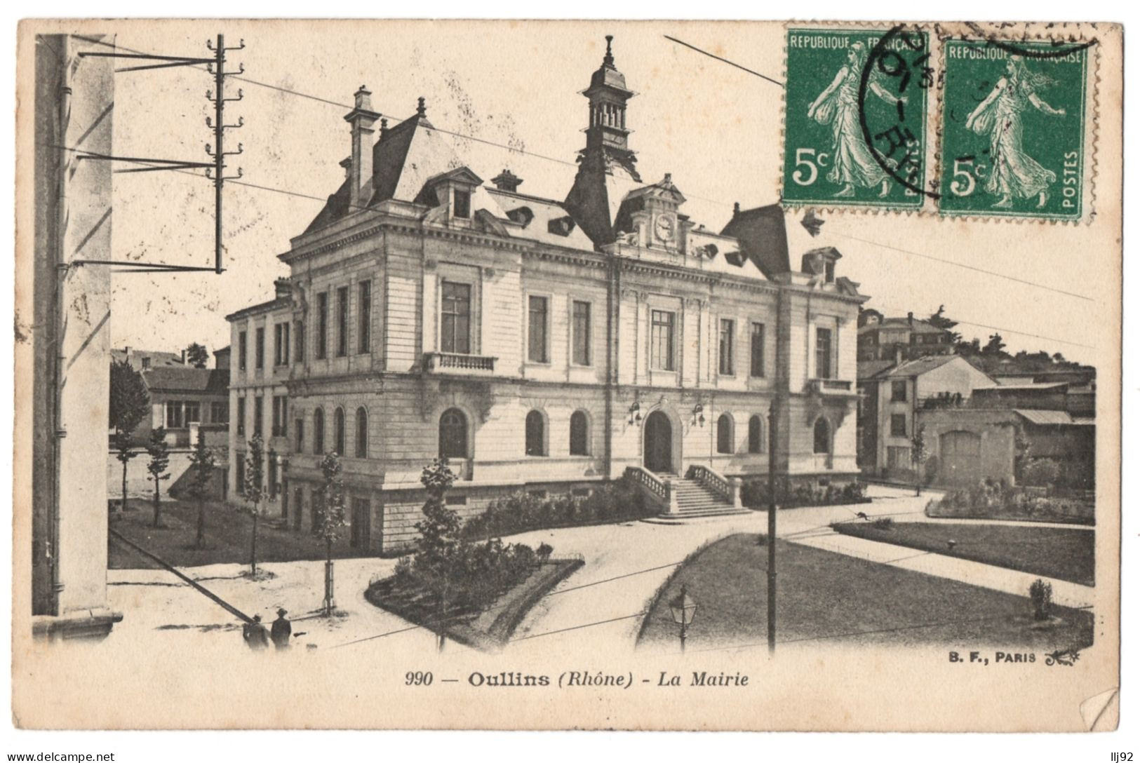 CPA 69 - OULLINS (Rhône) - 990. La Mairie - B. F. - Oullins