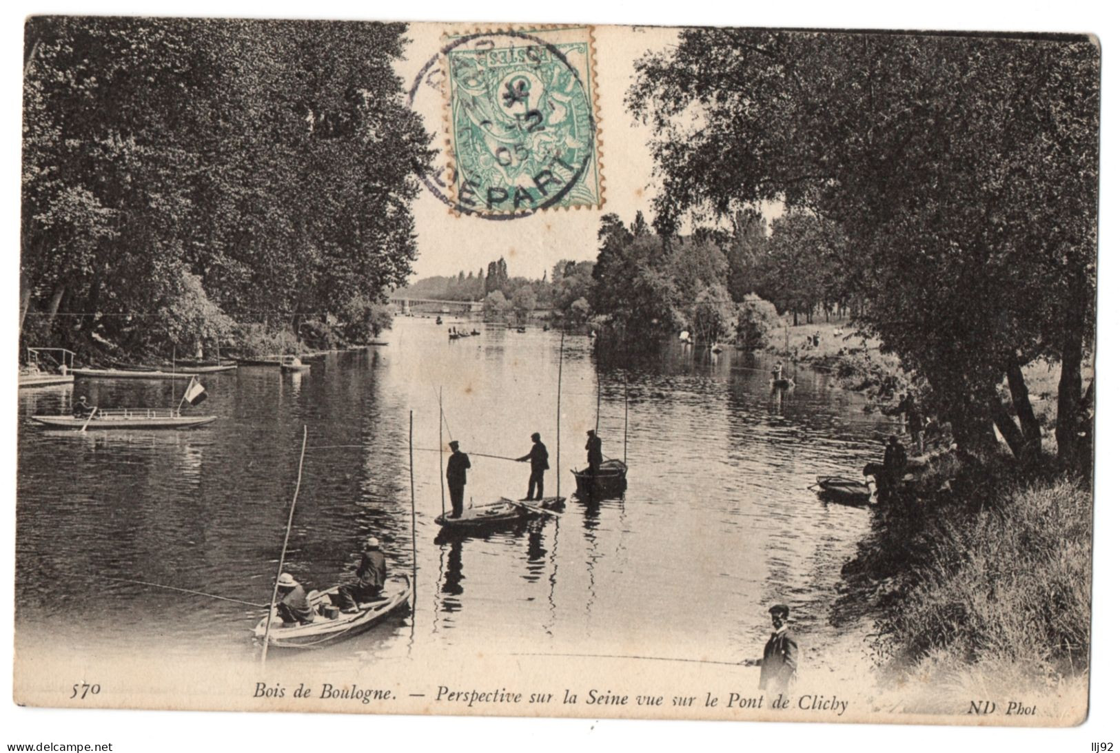 CPA 92 - Bois De Boulogne (Hauts De Seine) - 570. Perspective Sur La Seine, Vue Sur Le Pont De Clichy - ND Phot - Autres & Non Classés