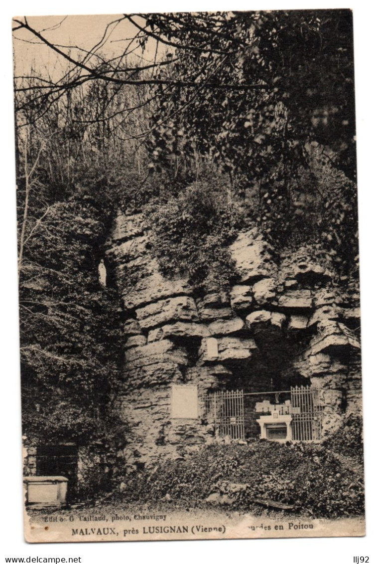 CPA 86 - MALVAUX, Près LUSIGNAN (Vienne) - Lourdes En Poitou - Ed. Caillaud - Lusignan