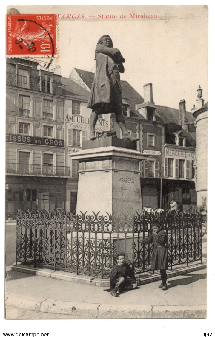 CPA 45 - MONTARGIS (Loiret) - Statue De Mirabeau (petite Animation) - Montargis