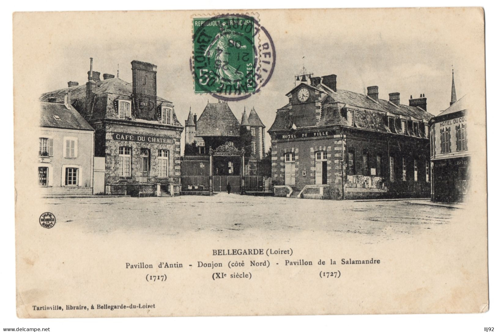 CPA 45 - BELLEGARDE (Loiret) - Pavillon D'Antin. Donjon (côté Nord). Pavillon De La Salamandre - Ed. Tartinville - Autres & Non Classés