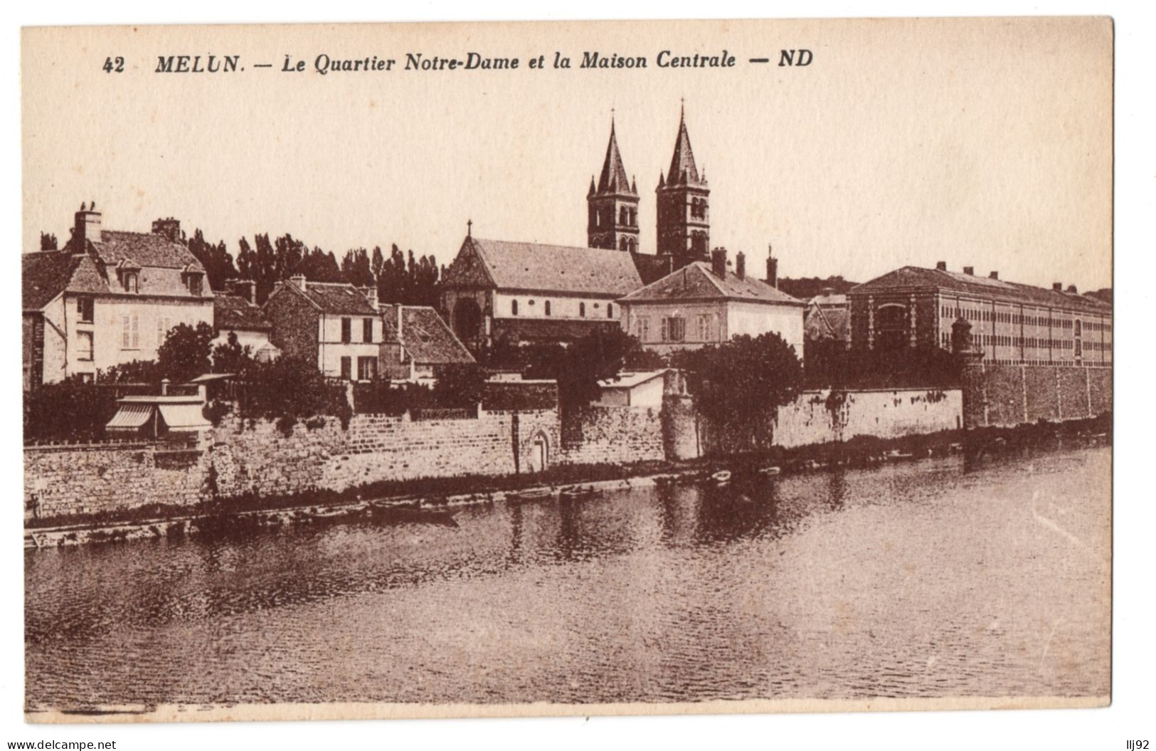 CPA 77 - MELUN (Seine Et Marne) - 42. Le Quartier Notre-Dame Et La Maison Centrale - ND - Melun