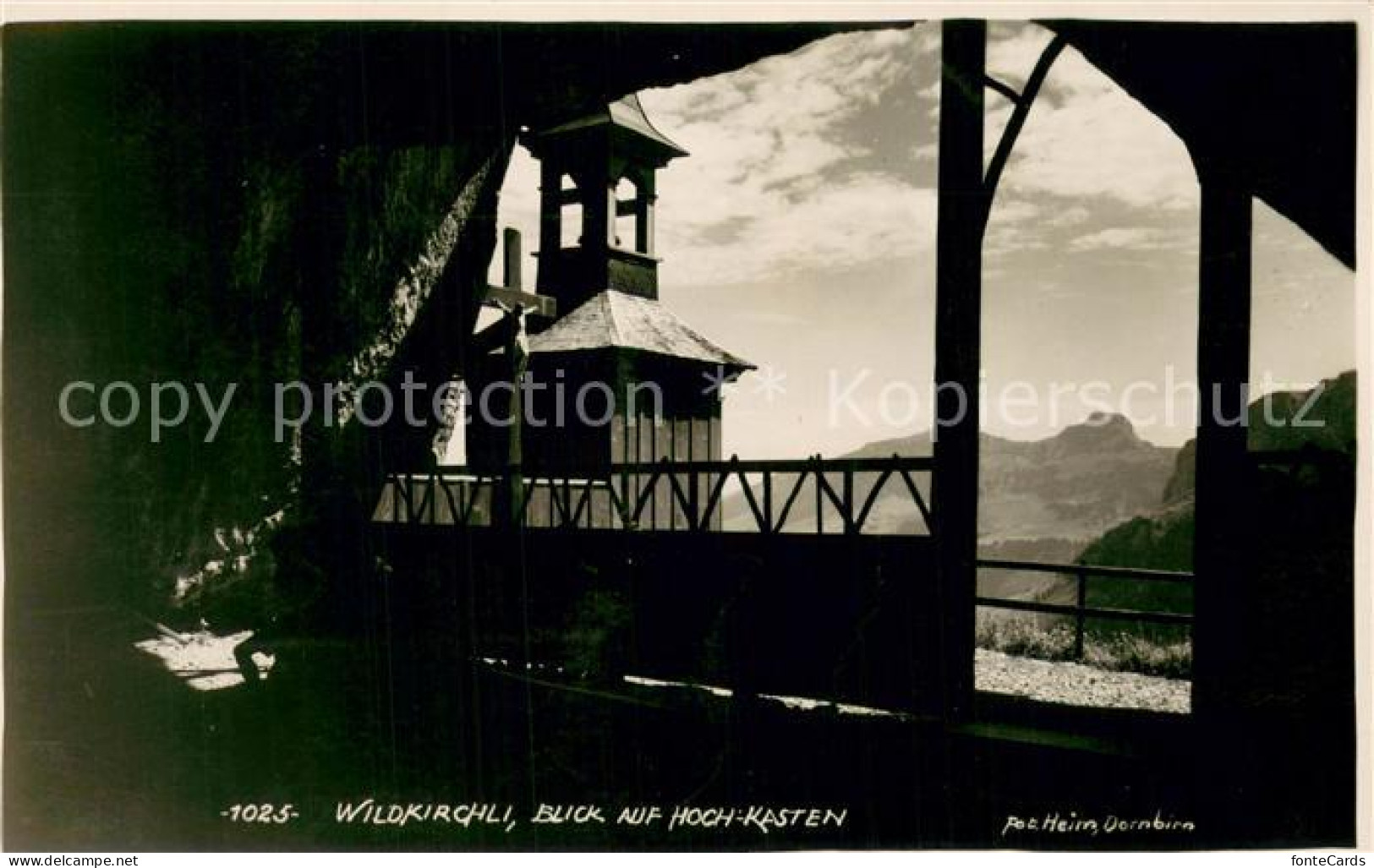 13709092 Wildkirchli Weissbad Blick Auf Hochkasten Totes Gebirge Wildkirchli Wei - Sonstige & Ohne Zuordnung